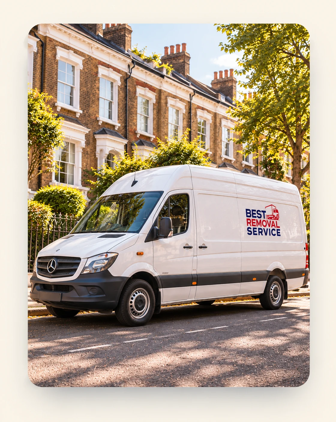 Best Removal Service van on a London street